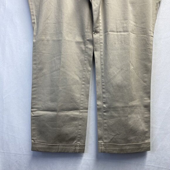 Old Navy Maternity Cuffed Ankle Pants Women Size 2 Khaki Stretch With Pockets - Picture 16 of 16